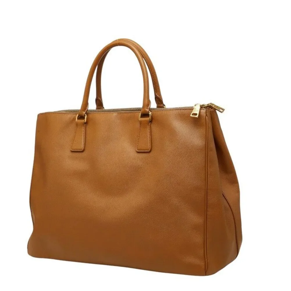 Prada Triangle Logo Tote Bag